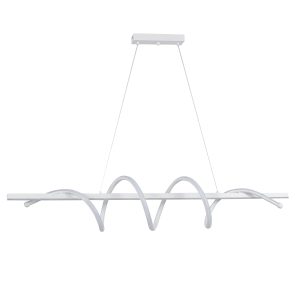 SYFLAR PENDENTE LED WAVE 36W 3K/ 4K/ 6.5K BRANCO RTP