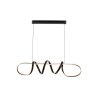 SYFLAR PENDENTE LED WAVE 72W 3K/ 4K/ 6.5K PRETO INFINITE