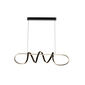 SYFLAR PENDENTE LED WAVE 72W 3K/ 4K/ 6.5K PRETO INFINITE