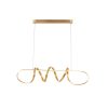 SYFLAR PENDENTE LED WAVE 72W 3K/ 4K/ 6.5K DOURADO INFINITE
