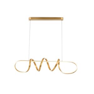 SYFLAR PENDENTE LED WAVE 72W 3K/ 4K/ 6.5K DOURADO INFINITE