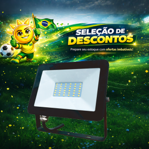 PROJETOR LED MINI B 50W  TL50 6500K 0.3/ 7.7X6 TOP LIGHT