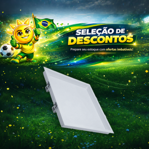 PAINEL RECUADO EMB. QD. 30X30 24W 3000K BR APOLLO