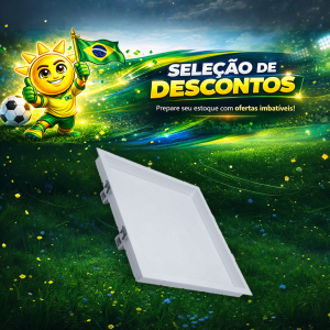 PAINEL RECUADO EMB. QD. 30X30 24W 6500K BR APOLLO