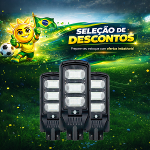 LUM. POSTE/PUBLICA SOLAR 150W 6500K + PLACA APOLLO