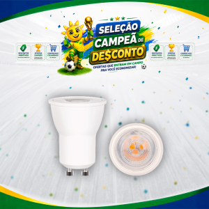 LAMP. MR-11 4,5W 4LED GU-10 3000K BIVOLT