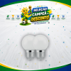 LAMP. BOLINHA G-45 4W 3000K E27 BIVOLT TOP LIGHT