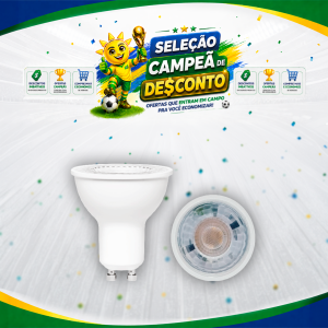 LAMP. MR-16 6,5W GU-10 6500K BIVOLT