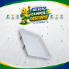 PAINEL RECUADO EMB. QD. 22X22 18W 3000K BR