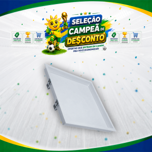 PAINEL RECUADO EMB. QD. 30X30 24W 3000K BR APOLLO