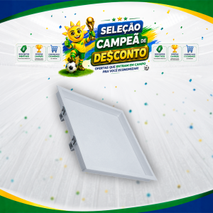 PAINEL RECUADO EMB. QD. 30X30 24W 6500K BR APOLLO