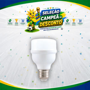LAMP. BULBO LED T 20W 6500K E27 BIVOLT TOP LIGHT