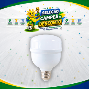 LAMP. BULBO LED T 40W 6500K E27 BIVOLT TOP LIGHT