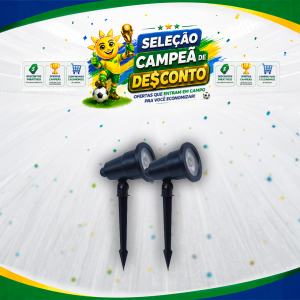 LUM. ESPETO P/ JARDIM 7W 6500K KIT2X APOLLO