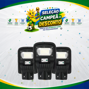 LUM. POSTE/PUBLICA SOLAR 50W 6500K + PLACA APOLLO