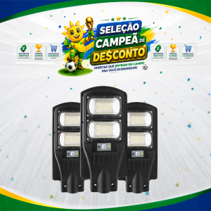 LUM. POSTE/PUBLICA SOLAR 100W 6500K + PLACA APOLLO