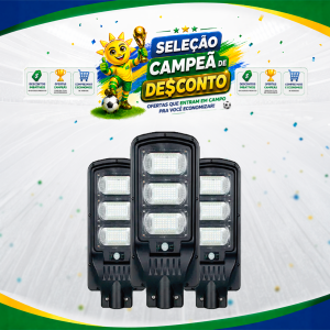 LUM. POSTE/PUBLICA SOLAR 150W 6500K + PLACA APOLLO