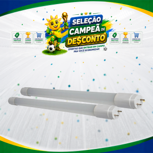 LAMP. TUBULAR LED T8 9W 600MM 6500K G13 BIVOLT TOP LIGHT