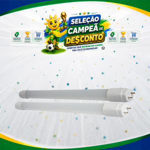 LAMP. TUBULAR LED T8 18W 1200MM 4000K G13 BIVOLT TOP LIGHT