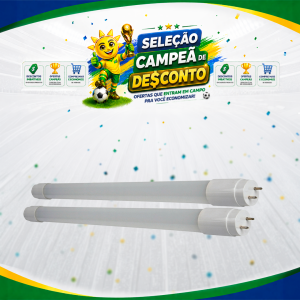 LAMP. TUBULAR LED T8 18W 1200MM 6500K G13 BIVOLT TOP LIGHT