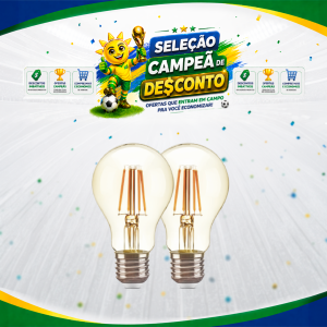 LAMP. FILAMENTO 4W A19/A60 E27 2200K BIVOLT APOLLO