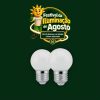 LAMP. BOLINHA G-45 4W 3000K E27 BIVOLT TOP LIGHT