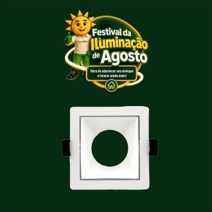 SPOT RECUADO PRIME MR16 84X84MM QD BR IP20