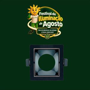 SPOT RECUADO PRIME MR16 84X84MM QD PT IP20
