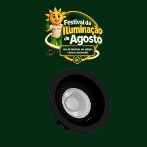SPOT RECUADO PRIME MR16 Ø89MM RD PT IP20