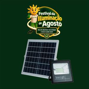 PROJETOR LED SOLAR 250W 6500K + PLACA C/C TOP LIGHT