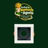 SPOT RECUADO P/ MR11 BRANCO C/ PRETO APOLLO