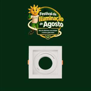 SPOT RECUADO P/ PAR 20 BRANCO APOLLO
