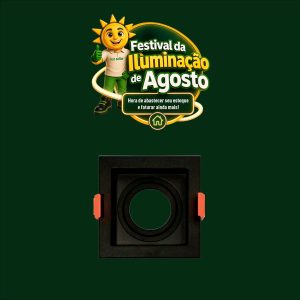 SPOT RECUADO P/ PAR 30 PRETO APOLLO
