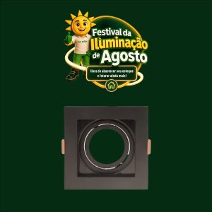 SPOT RECUADO P/ AR70 PRETO APOLLO