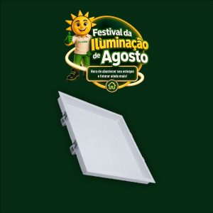 PAINEL RECUADO EMB. QD. 22X22 18W 6000K BR
