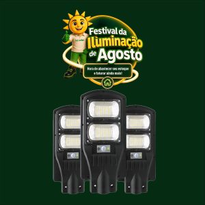 LUM. POSTE/PUBLICA SOLAR 100W 6500K + PLACA APOLLO