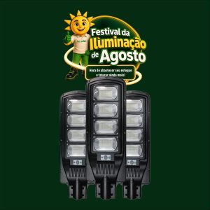 LUM. POSTE/PUBLICA SOLAR 200W 6500K + PLACA APOLLO