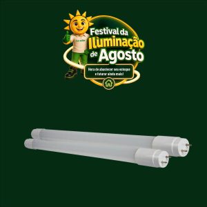 LAMP. TUBULAR LED T8 9W 600MM 3000K G13 BIVOLT TOP LIGHT