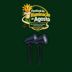 LUM. ESPETO P/ JARDIM 7W 3000K APOLLO