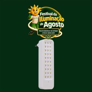 LUM. EMERGENCIA 30LEDS 2W SLIM C/ PLUG IP20 APOLLO
