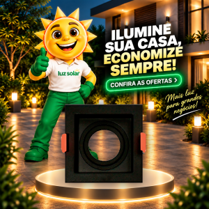 SPOT RECUADO P/ AR70 PRETO APOLLO