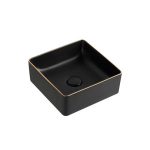 SZA CUBA BAN 1310XMBGL - PRETO BORDA DOURADO