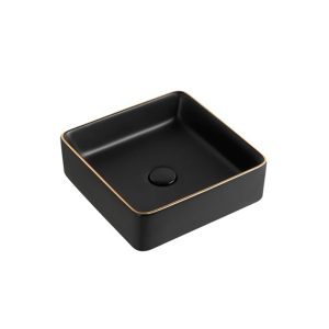 SZA CUBA BAN 1310MBGL - PRETO BORDA DOURADO
