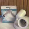 GALAXY SPOT SOBREPOR BRANCO P/ 2 LAMPADA MR16 CANOPLA REDONDA