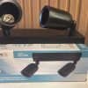 GALAXY SPOT SOBREPOR PRETO P/ 2 LAMPADA MR16 CANOPLA RETANGULAR