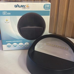 GALAXY ARANDELA ARTA REDONDA 3W 6500K IP65 BIVOLT