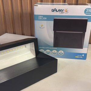 GALAXY ARANDELA ARTA QUADRADA 3W 6500K IP65 BIVOLT