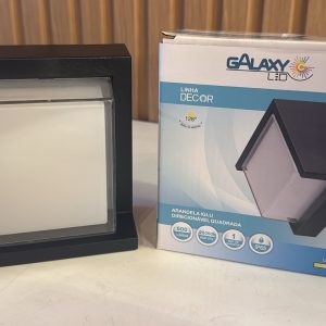 GALAXY ARANDELA IGLU DIRECIONAVEL QUADRADA 7W 6500K IP65 BIVOLT