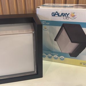 GALAXY ARANDELA IGLU DIRECIONAVEL QUADRADA 12W 3000K IP65 BIVOLT