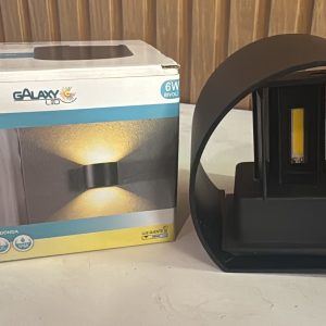 GALAXY ARANDELA DETROIT REDONDA 6W 3000K IP65 BIVOLT